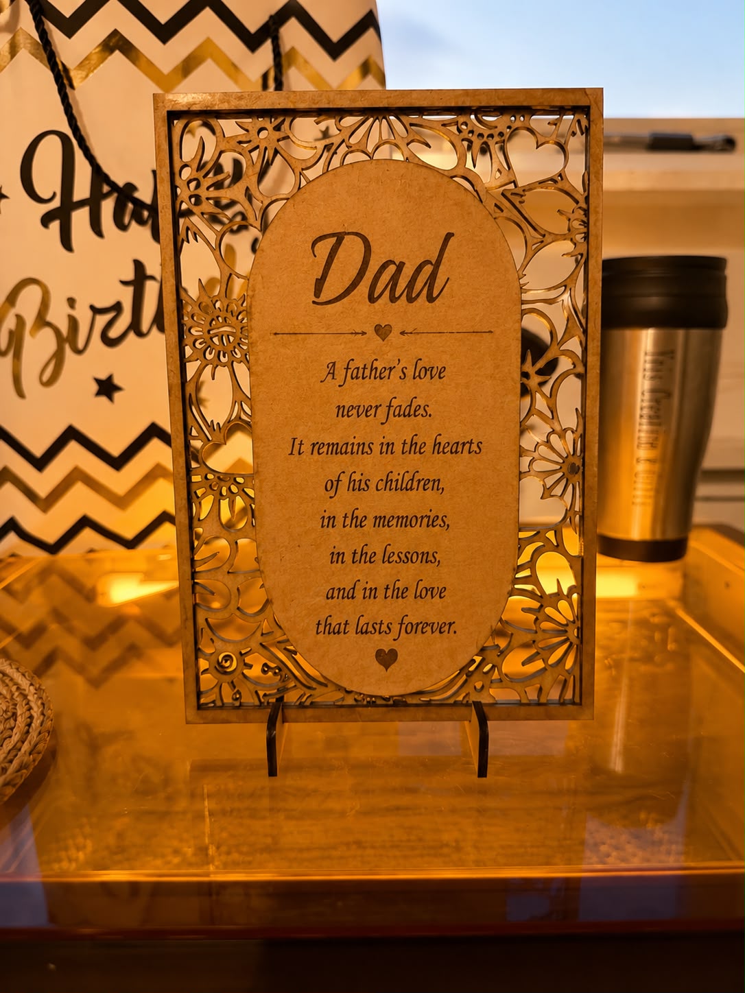 Personalized Wooden Plaque Gift - Custom Message Engraved Decor