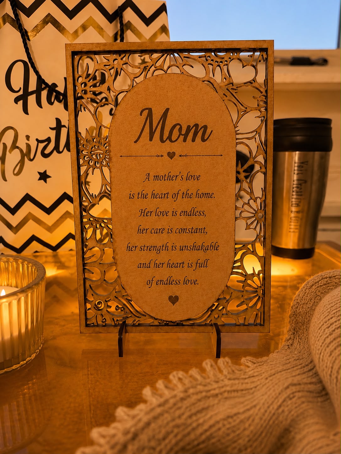 Personalized Wooden Plaque Gift - Custom Message Engraved Decor