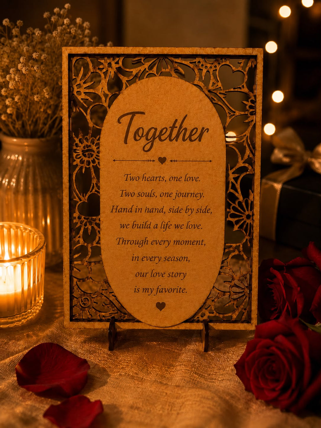 Personalized Wooden Plaque Gift - Custom Message Engraved Decor