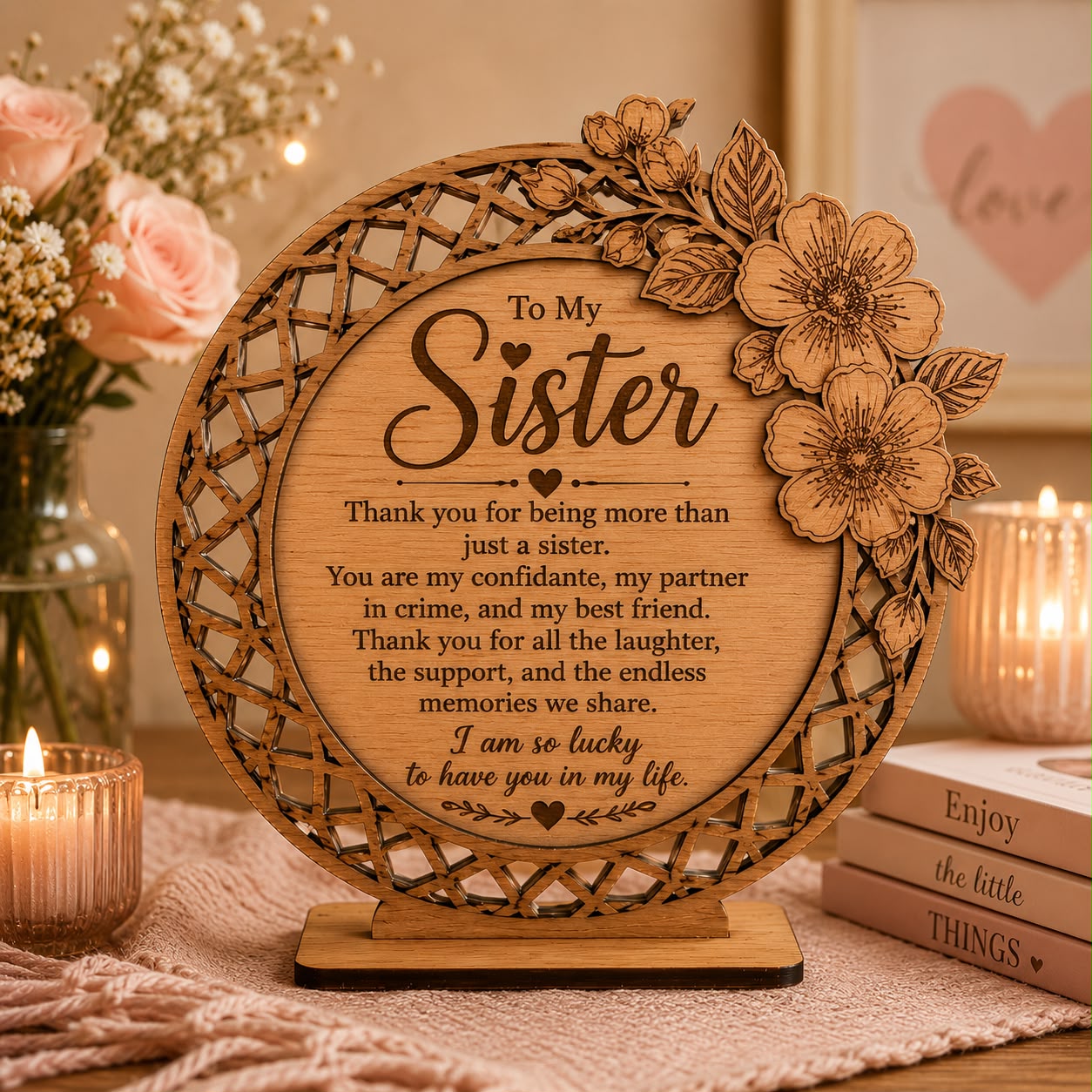 Personalized Wooden Plaque -Gift for Loved Ones