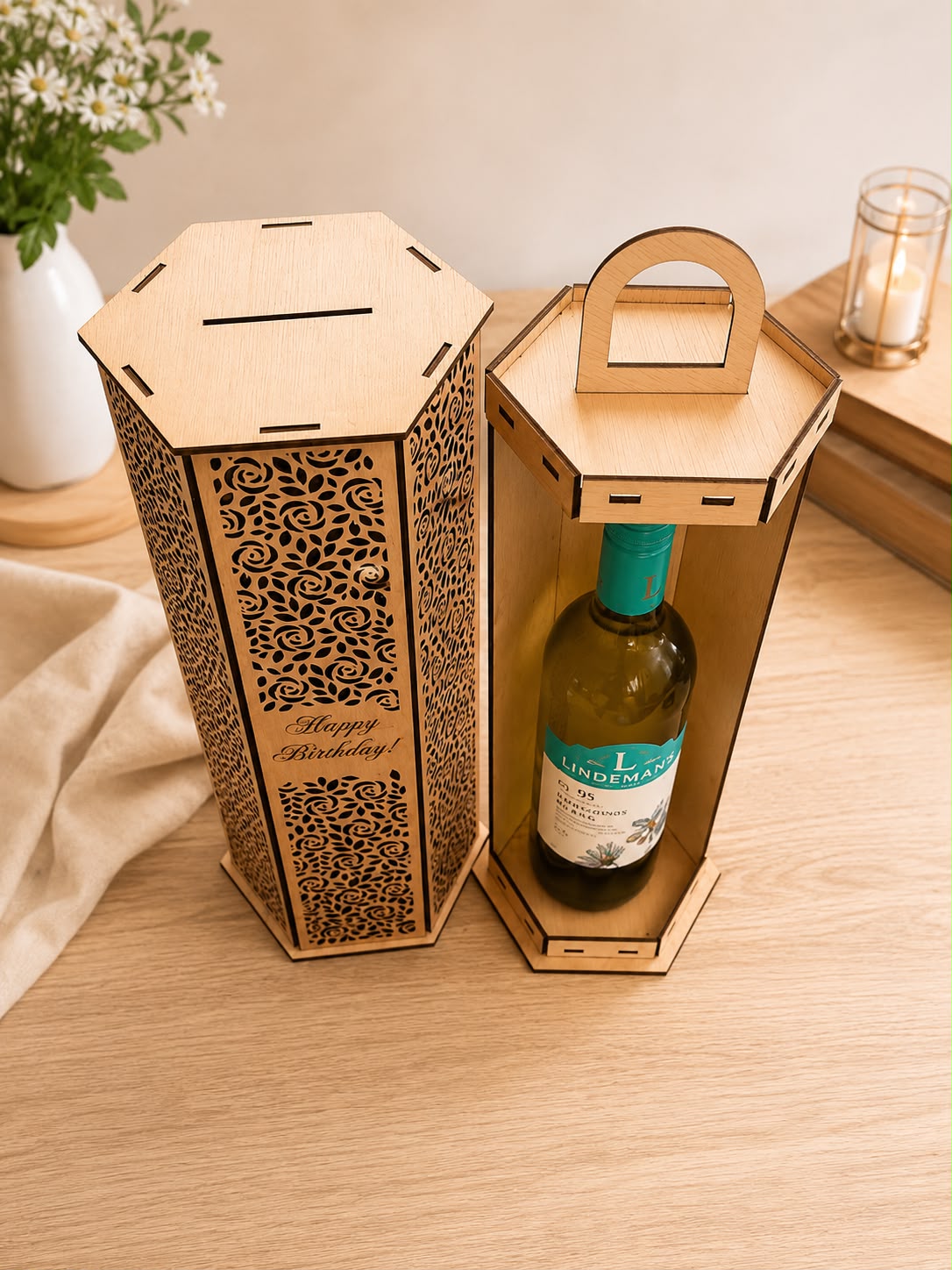 Personalized Wooden Wine Gift Box