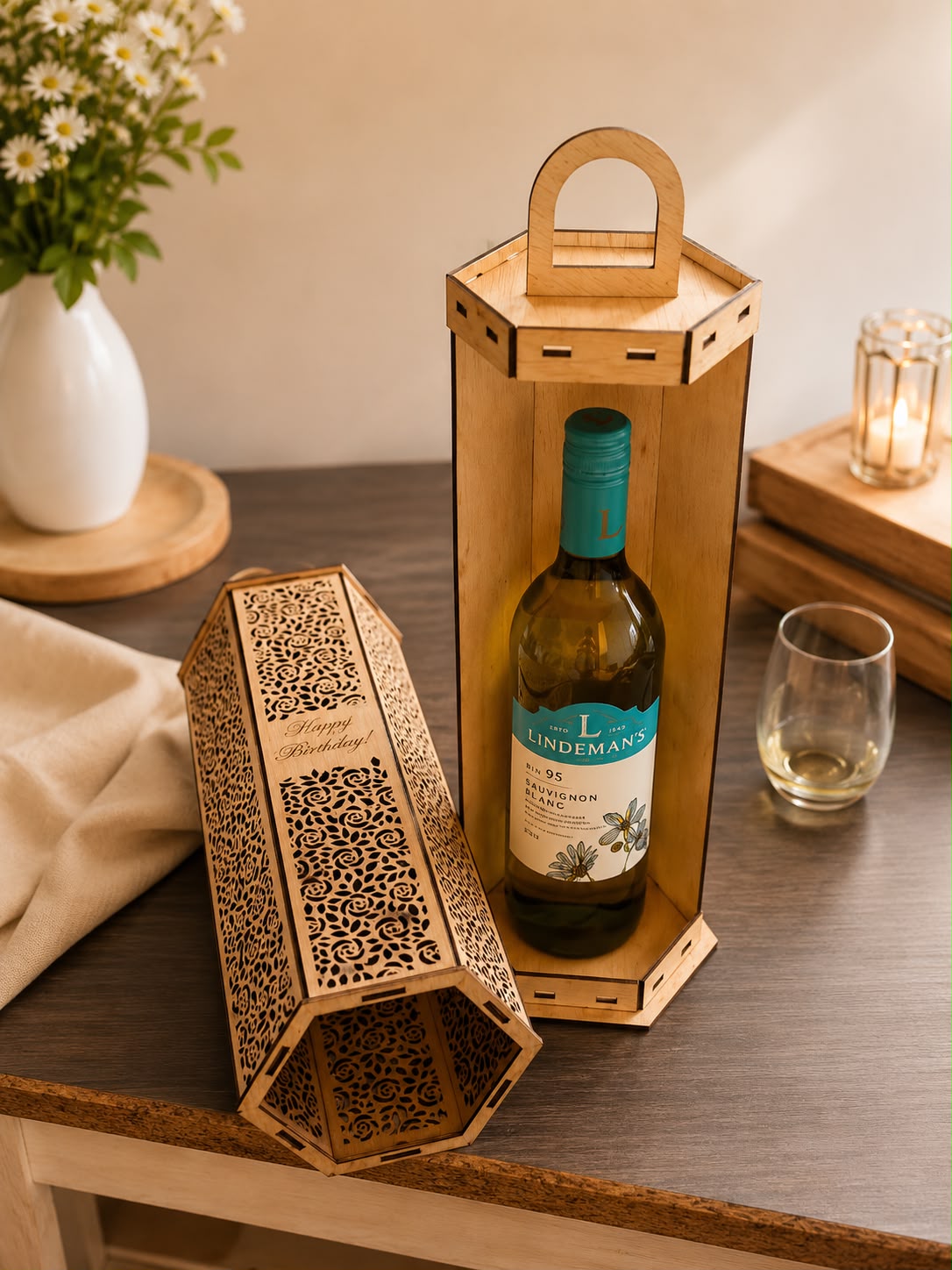 Personalized Wooden Wine Gift Box