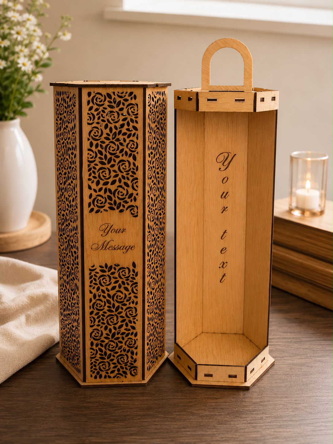 Personalized Wooden Wine Gift Box
