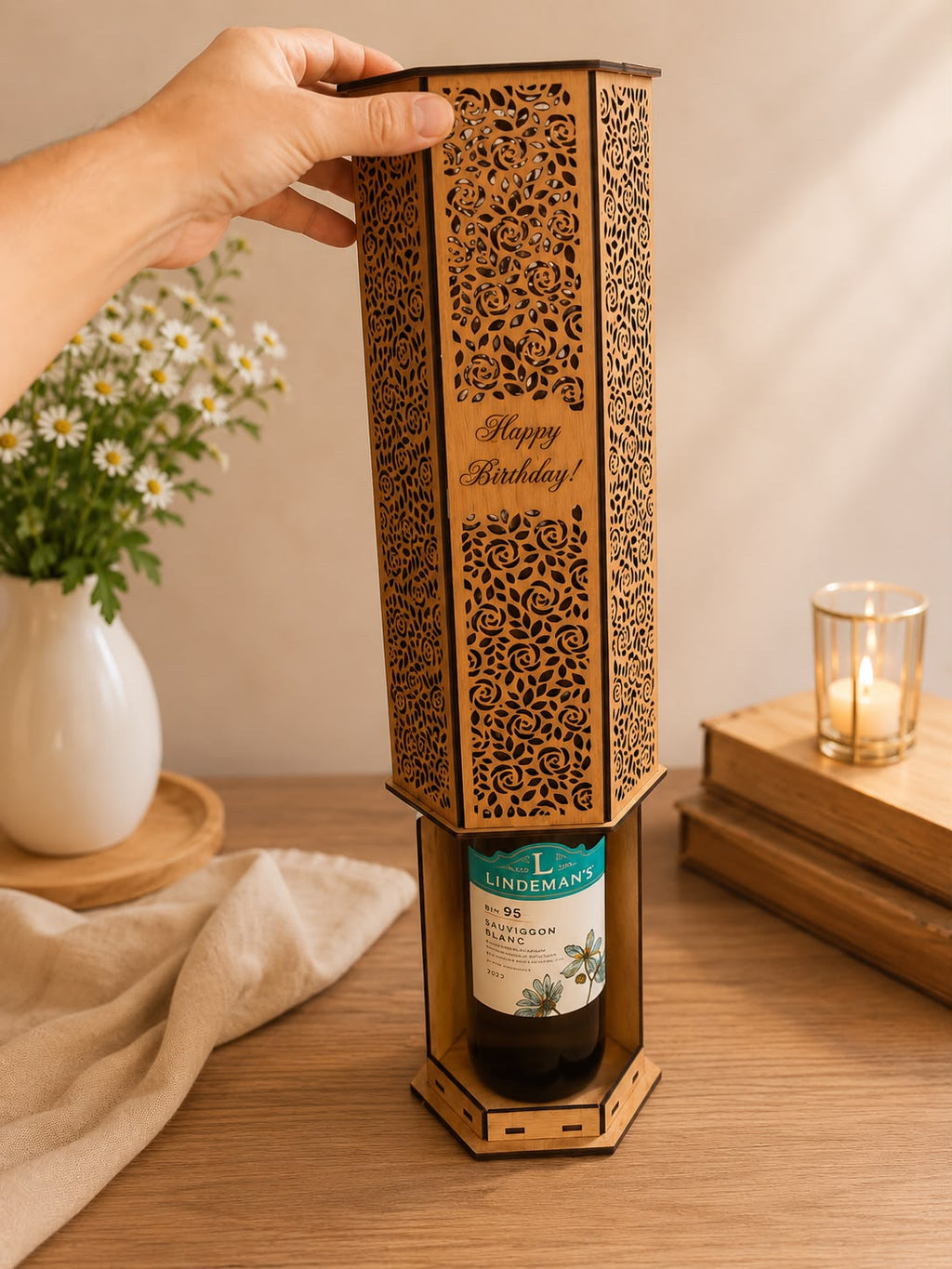 Personalized Wooden Wine Gift Box