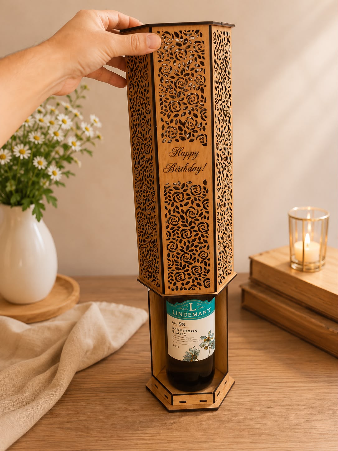Personalized Wooden Wine Gift Box
